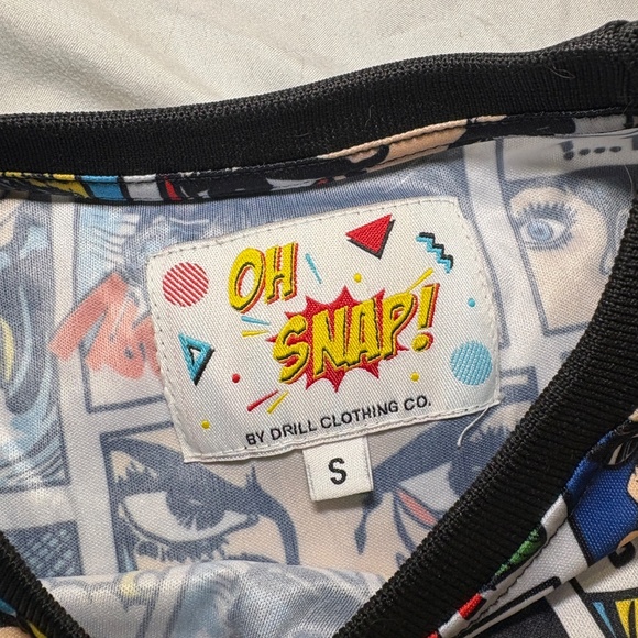 Oh Snap Drill Clothing T-shirt Comic Graphic Multicolor Small Men's - Picture 4 of 10